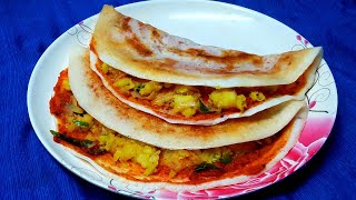 Kara masala dosai recipe  கார மாசாலா தோசை  Tasty dinner recipe [upl. by Ayota476]