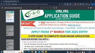 CAO Application for 2025 Entry Open  Apply Now [upl. by Faxun101]