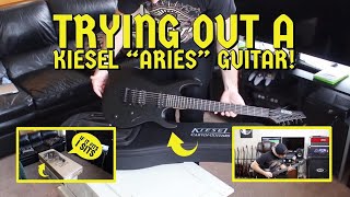 Trying out a KIESEL Aries guitar [upl. by Adahsar425]