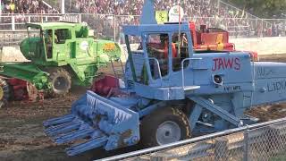 COMBINE DEMO DERBY ht2 Wright County Fair [upl. by Ettenoitna]