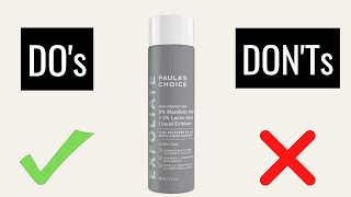 NEW Paula’s Choice 6 Mandelic Acid  2 Lactic Acid Liquid Exfoliant  Heres What You Should Know [upl. by Mosier]