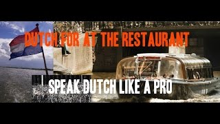 Dutch for Tourists At the Restaurant [upl. by Holbrook]