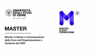 Master in Salute e Umanizzazione delle Cure nellOrganizzazione e Gestione del SSN  Prof Robiony [upl. by Barcroft160]