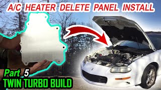 F Body AC Heater delete panel install 9702 Camarofirebird 4th gen [upl. by Eisler]