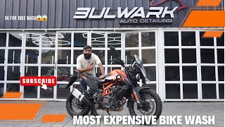 I tried the MOST EXPENSIVE BIKE WASH😱😱 [upl. by Ailicec832]