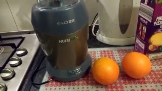 Salter Nutri Pro 1000w Review and Video Blending Oranges [upl. by Iene]