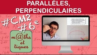 Construire des droites parallèles des droites perpendiculaires  CM2  Sixième [upl. by Goar]