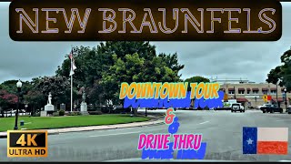 4K New Braunfels TX  Downtown Tour amp Drive Thru [upl. by Nylkoorb]