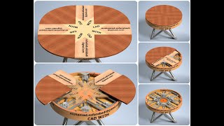 Expanding Table with downloadable 3D CAD file [upl. by Cristoforo]