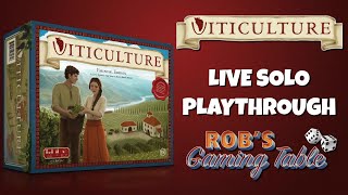 Viticulture Essential Edition Solo Playthrough [upl. by Noiramaj22]