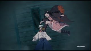 Nezuko Saves Yushiro  Demon Slayer  Nezuko Protects Yushiro From The Tamari Demon [upl. by Lennahs155]