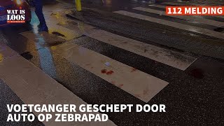 VOETGANGER GESCHEPT DOOR AUTO OP ZEBRAPAD [upl. by Llerret]