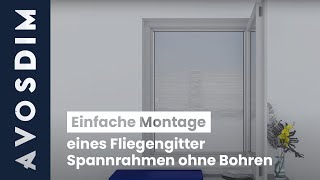 Einfache Montage eines FliegengitterSpannrahmen ohne Bohren [upl. by Seidel]