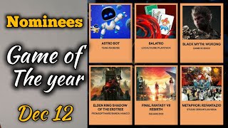 Best game of the year award nominees [upl. by Lancaster437]