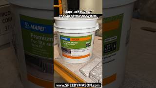 Mapei  Speedymason  EASY INTERIOR INSTALL adhesive mapei shorts [upl. by Benzel]