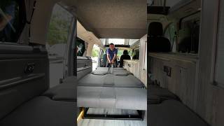 How To Turn Campervan Rock n Roll Bed Back To Seats 🛌 shorts [upl. by Shipp188]