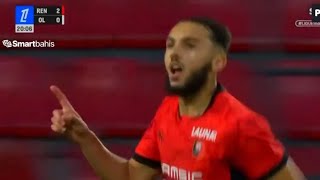 Amine Gouiri Goal Today Stade Rennes vs Lyon 30 Goals Results And Extended Highlights2024 [upl. by Aihsiek]