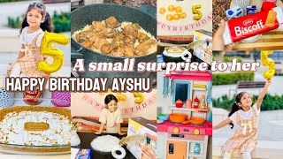 Ayshu’s 5 th birthday special vlog🥳  Lotus Biscoff Dessert 🍮  Easy Chicken Mandi Recipe🔥… [upl. by Trisha]