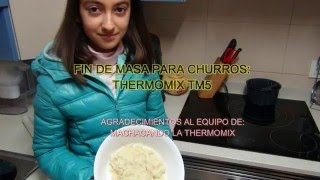 Masa para Churros en Thermomix TM5 [upl. by Yekcor]