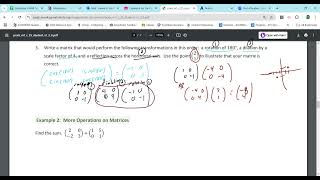 Lesson 25 Matrix Multiplication and Addition part 2 [upl. by Yejus546]