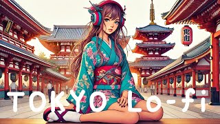 𝐏𝐥𝐚𝐲𝐥𝐢𝐬𝐭 Tokyo City Asakusa lofi chill hiphop  1hour Lofi hiphop mix Chill amp Study [upl. by Acherman]