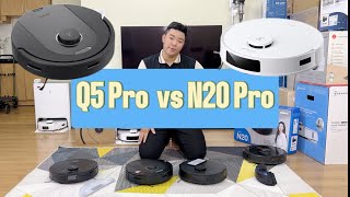 So sánh Roborock Q5 và Ecovacs N20 Pro Đâu mới là con robot giá rẻ tốt nhất [upl. by Ona374]