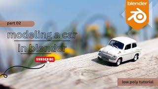 Modeling a Low Poly Car in Blender  Part 02  Texturing Tutorial for Beginners [upl. by Jillana]