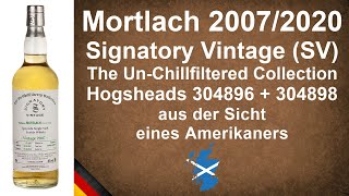 Mortlach 2007 Signatory Vintage The UnChillfiltered Collection Whisky Verkostung von WhiskyJason [upl. by Aihceyt706]