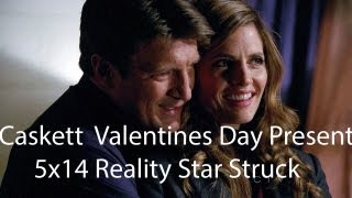 Castle  5x14 Reality Star Struck End Scene Caskett Valentines Day Presents and A Kiss HD [upl. by Mitzl330]