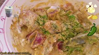 chicken Malai Handi recipeby cook shokFarawayVillage [upl. by Dorothea337]