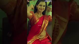 Anusha Hegde actor navel video [upl. by Enelear]