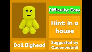 How to get the Doll Bighead  Find the Big Heads Roblox [upl. by Ecadnac232]