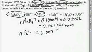 Redox titration unit method [upl. by Dimo270]