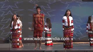 Sarlamkai or Solakia folk dance from Mizoram originating from Pawi and Mara Mizo communities [upl. by Brina]