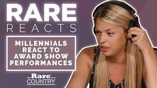 Millennials React To Award Show Performances  Rare Reacts [upl. by Ahtel966]