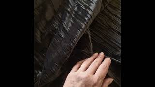 Black Crinkle Velvet Fabric smallbusiness fabric sewing [upl. by Katrinka]