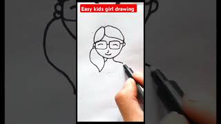 easy girl drawing shorts drawing [upl. by Aidualc]