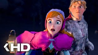 FROZEN Movie Clip  Anna and Sven Get Chased By Wolves 2013 [upl. by Schell]