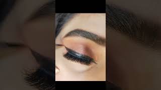 Soft brown eyes makeup bold eyeliner Arabic makeup viralvideo makeup shorts [upl. by Survance]