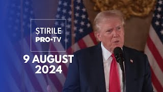 Știrile PRO TV  9 August 2024 [upl. by Marillin]