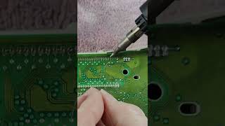 Reflowing solder joints on PCB [upl. by Brandtr683]