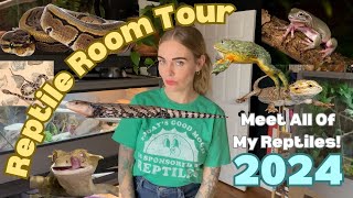 Reptile Room Tour 2024 Meet All Of My Reptiles [upl. by Tomlinson]