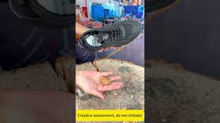 safety shoes testing D211TKV safetyshoes workboots workshoes [upl. by Tecu]