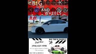 2012 Honda Civic At Big Tires And Wheels shorts short shortvideo tireshop carwheels [upl. by Dichy172]