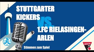 2 Spieltag Oberliga BadenWürttemberg Stuttgarter Kickers  1FC RielasingenArlen Stimmen z Spiel [upl. by Rehpretsirhc]