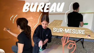 BUREAU SUR MESURE ET PEINTURE BICARBONATE  Ep 84 [upl. by Atsyrt922]