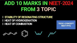 ALWAYS REPEATED IN NEET STABILITY OF RESONATING STRUCTURE  HEAT OF HYDROGENATION [upl. by Saloma]