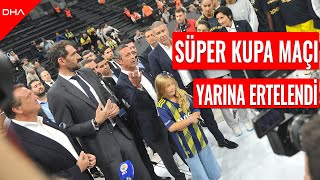 FIBA Kadınlar Süper Kupa maçı çıkan olaylar nedeniyle yarına ertelendi [upl. by Eynaffit]