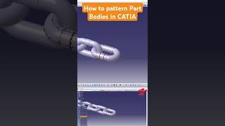 How to pattern Part Bodies in CATIA V5 design tutorial catia [upl. by Sesmar]