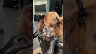 POV I’m your client beautyschool mintchocolate highlights hairtransformation cosmetology [upl. by Edithe]